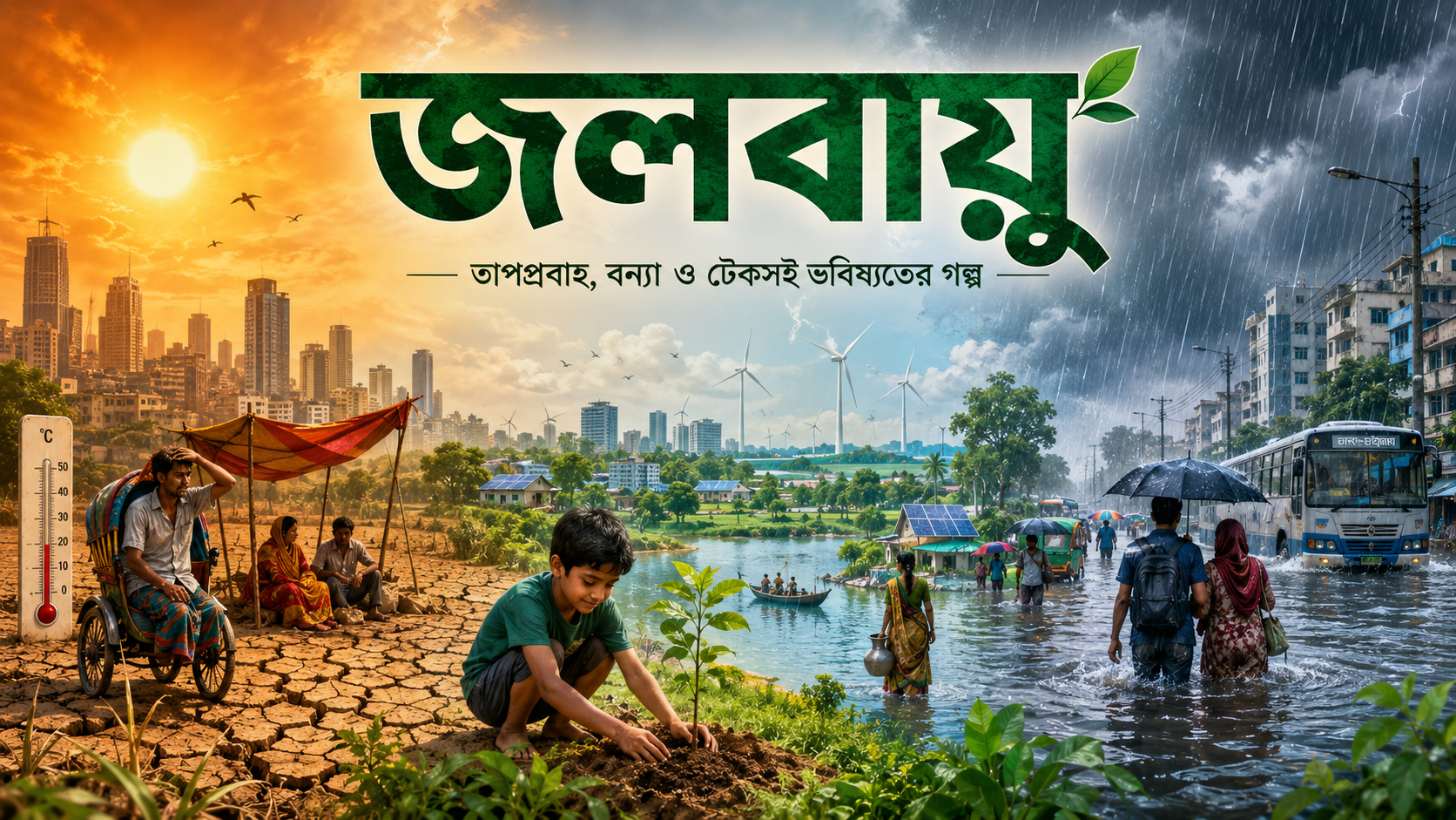 তাপপ্রবাহে শহর: ছায়া, পানি ও সবুজ করিডর হতে পারে বড় সমাধান